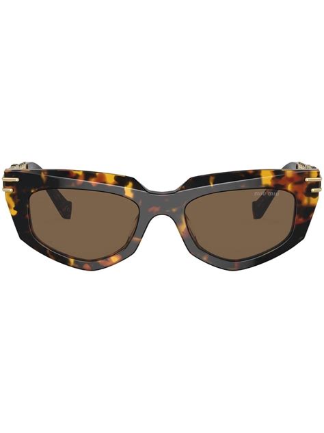 oculos miu miu tartaruga|Óculos de Sol Miu Miu MU09WS VAU06B Tartaruga.